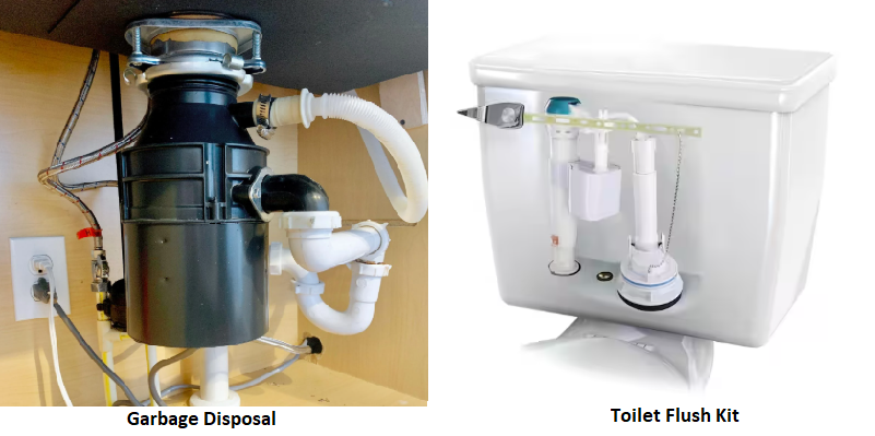 Garbage Disposal & Toilet Flush Kit